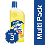 Lizol Disinfectant Surface & Floor Cleaner, Citrus 500 ml each (Pack of 3)