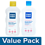 Mee Mee Gentle Baby Bubble Bath - White 500 ml + Mild Baby Shampoo 500 ml Combo 2 Items