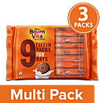 Bournvita Chocolate Biscuit, Pro Health Vitamins, 250 g, Pack of 9 3x250 g Multipack