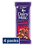 Cadbury Dairy Milk Fruit & Nut Chocolate Bar 4x36 g (Multipack)