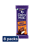 Cadbury Dairy Milk Roast Almond Chocolate Bar 8x36 g (Multipack)