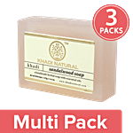 Khadi Natural Sandalwood Soap 3x125 g Multipack