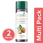 BIOTIQUE Shampoo - Fresh Lift Body Building, Bio Walnut Bark 2x120 ml Multipack