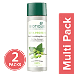 BIOTIQUE Shampoo - For Dry Damaged Colour Treated & Permed Hair, Bio Soya Protein 2x120 ml Multipack