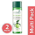 BIOTIQUE Bio Green - Apple Fresh Daily Purifying Shampoo & Conditioner 2x120 ml Multipack