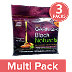 Garnier Black Naturals Hair Colour Shade - 3.16 Natural Burgundy 3x1 pc Multipack