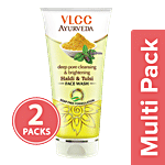 Vlcc Ayurveda Deep Pore Cleansing & Brightening Haldi & Tulsi Face Wash 2x100 ml Multipack
