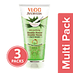 Vlcc Ayurveda Skin Purifying Double Power Double Neem Face Wash 3x50 ml Multipack