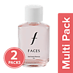 Faces Nail Enamel Remover Transparent 01 2x30 ml Multipack