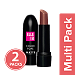 Lakme Elle 18 Color Pop Matte Lip Colour 2x4.3 g Chocolate Day Multipack