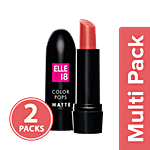 Lakme Elle 18 Color Pop Matte Lip Colour 2x4.3 g Rust Rag Multipack