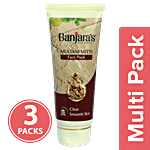 Banjara's Multani Mitti Face Pack 3x50 g Multipack