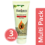 Banjara's Multani Mitti + Papaya Face Pack 3x50 g Multipack