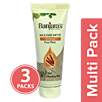 Banjara's Multani Mitti + Sandal Face Pack 3x50 g Tube Multipack
