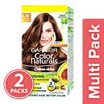 Garnier Color Naturals Mini - Shade 5.32, Caramel Brown (2x35 ml + 30 g) Multipack
