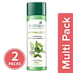 BIOTIQUE Bio Henna Leaf - Fresh Texture Shampoo & Conditioner 2x120 ml Multipack
