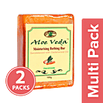 Aloe Veda Moisturising Bathing Bar - Sandalwood With Cedarwood Oil 2x100 g Multipack