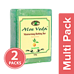 Aloe Veda Moisturising Bathing Bar - Bergamot Oil 2x100 g Multipack