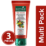BIOTIQUE Face Wash - Bio White Advanced Fairnessface Wash 3x50 ml Multipack