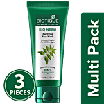 BIOTIQUE Face Wash - Bio Neem Purifying For All Skin Types 3x50 ml Multipack