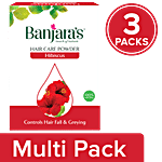 Banjara's Hibiscus Hair Care Powder - Pure Herb 3x100 g (Multipack)