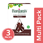 Banjara's Shikakai Hair Care Powder - Pure Herb 3x100 g (Multipack)