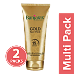 Banjara's Gold Face Pack 2x50 g Tube Multipack