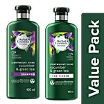 Herbal Essence Bio Renew Cucumber & Green Tea Shampoo 400 ml + Conditioner 400 ml Combo 2 Items