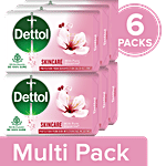 Dettol Bathing Bar Soap - Skincare 6x75 g (Multipack)