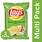 Lay's Potato Chips - American Style Cream & Onion Flavour 2x90 g (Multipack)