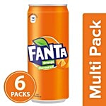 Fanta Soft Drink - Orange Flavoured 6x300 ml Multipack