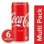 Coca Cola Original Taste Soft Drink - Refreshing 6x300 ml Multipack