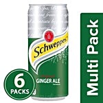 Schweppes Soda - Original Ginger Ale 6x300 ml Can Multipack