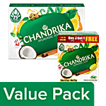 Chandrika  Ayurvedic Soap (Buy 3 Get 1 Free) + 75 g Bathing Bar Combo (2 Items)
