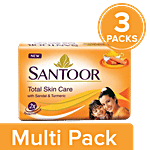 Santoor Sandal & Turmeric Soap 3x100 g Multipack