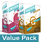 On The Run Energy Bar Fig & Date 6 pcs + Energy Bar Hazelnut Magic 6 pcs Combo 2 Items