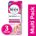 Veet Hair Removal Cream For Normal Skin 3x32 g (Multipack)
