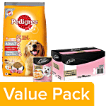 bb Combo Pedigree (Chicken, Egg & Rice) 3 kg + Cesar Gourmet Meal (Adult) 70 g 16 Packs Combo 2 Items