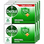 Dettol Bathing Bar Soap - Original 6x75 g (Multipack)