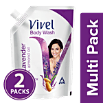 Vivel Body Wash - Lavender, Almond Oil 2x400 ml (Multipack)