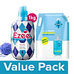 Godrej Ezee Detergent Liquid 1 kg+Protekt Handwash Masterblaster, Refill 1.5 L Combo 2 Items