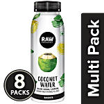 Raw Pressery Coconut Water + Aloe Vera Lemon - 100% Natural 8x200 ml Multipack