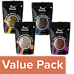 True Elements Raw Pumpkin Seeds + Chia Seeds + Sunflower Seeds + Flax Seeds (250 g each) Combo 74 (4 Items)