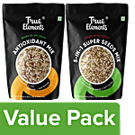 True Elements Antioxidant Mix 125 gm + 5-in-1 Super Seeds Mix 125 g Combo 53 (2 Items)