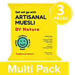 By Nature Artisanal Muesli - Cranberry & Almond 3x40 g Multipack