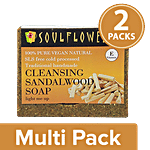 Soulflower Cold Processed Sandalwood Handmade Soap 2x150g (Multipack)