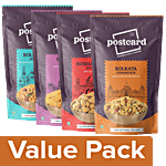 PostCard Kolhapuri Bhadang 65g+Sattur Seeval 90g+Gathiya 100g+Kolkata Chanachur 120g Combo 4 Items