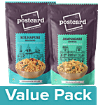 PostCard Kolhapuri Bhadang 65 g + Jamnagari Chiwda 120 g Combo 2 Items