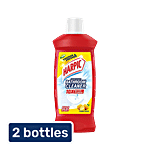 Harpic Disinfectant Bathroom Cleaner Liquid - Lemon 1 L (Pack of 2)