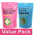 By Nature Himalayan Pink Salt 400 g + Chia Seeds 100 g Combo 2 Items